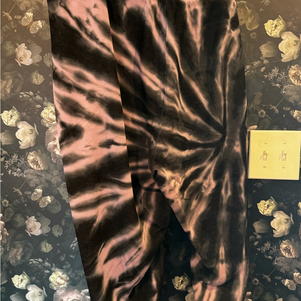 torrid Pink and Black Tie-Dye Track Joggers